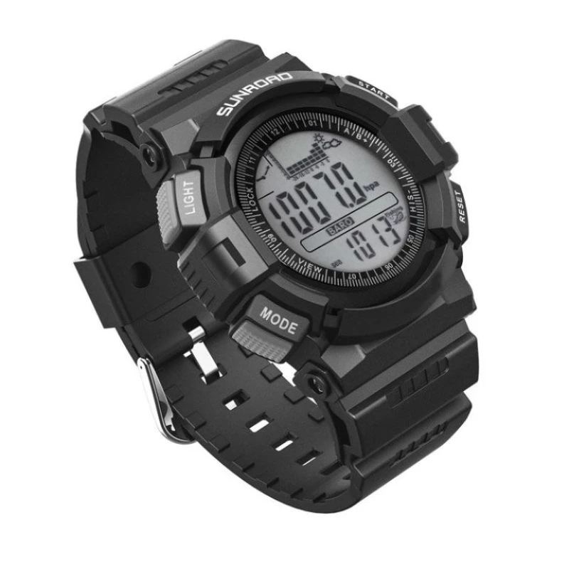 SUNROAD G-SHOCH GR-200 Men Sports Watch Armored Small Block 3ATM Waterproof Altimeter+Barometer+Compass Digital Hombre Clock