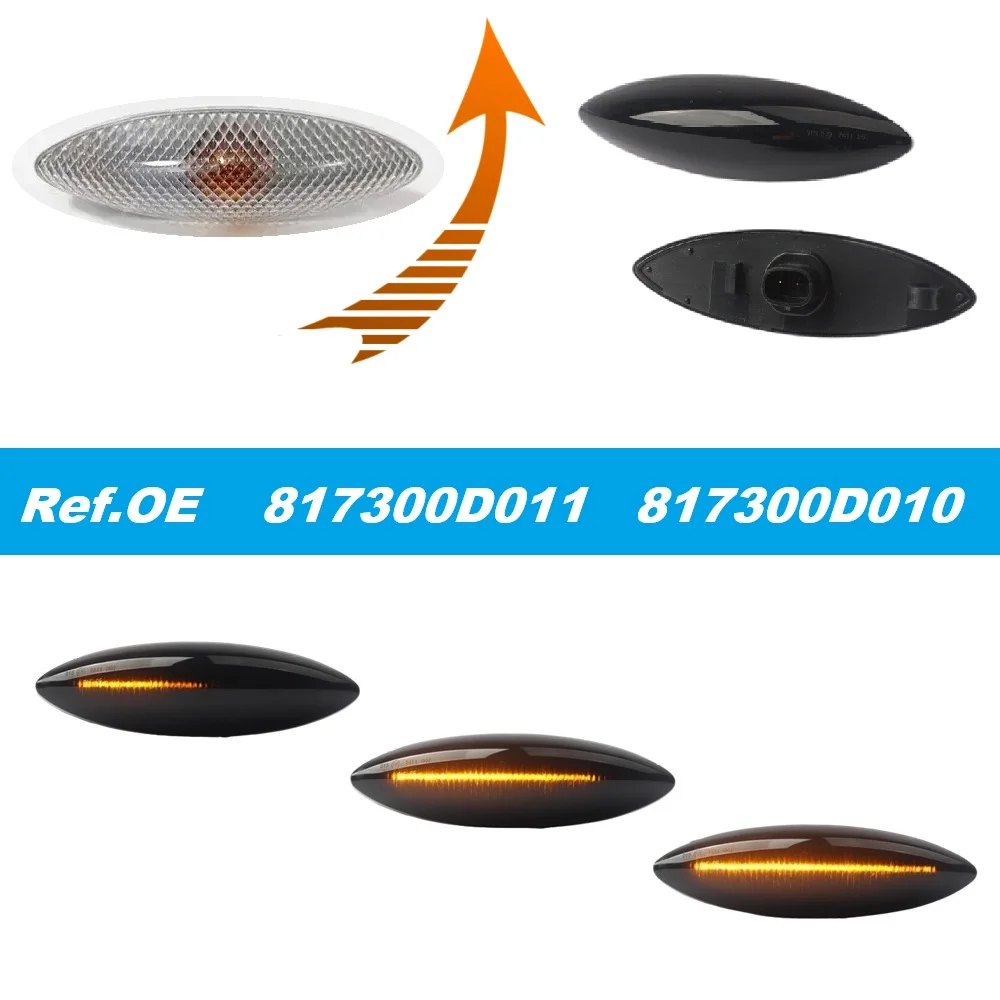 

817300D011 817300D010 Upgrade to Dynamic LED Side Marker Turn Signal Light Lamp for YARIS ECHO VIOS LIMO NLP10 2000 - 2005