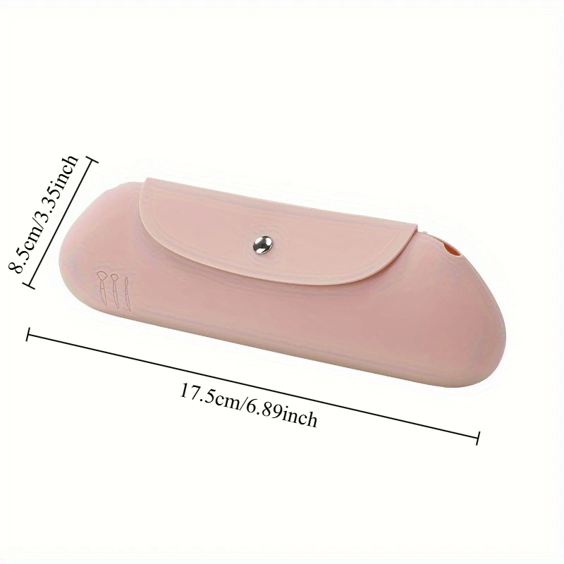 Silicone Travel Makeup Brush Holder, Anti-fall Out Portable Cosmetic Face Brushes Holder, Soft and Sleek Makeup Tools Organizer