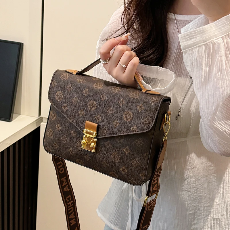 

Popular Ladies Crossbody Bag With Leather Details - Elegant Shoulder Style Classic Design By Famous