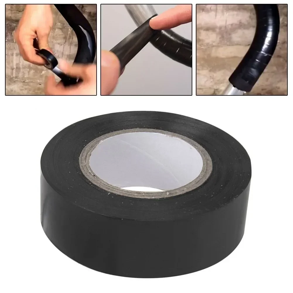 PVC Handlebar Grip Repair And Bar Finishing Tape Fits All Mountain Bikes Cycles For Indoor And Outdoor Bicycle Black Repair Tape