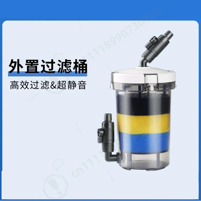 No‑Power Aquarium External Prefilter Canister Silent Water Circulation Purification Filter Bucket for Grass Fish Tank