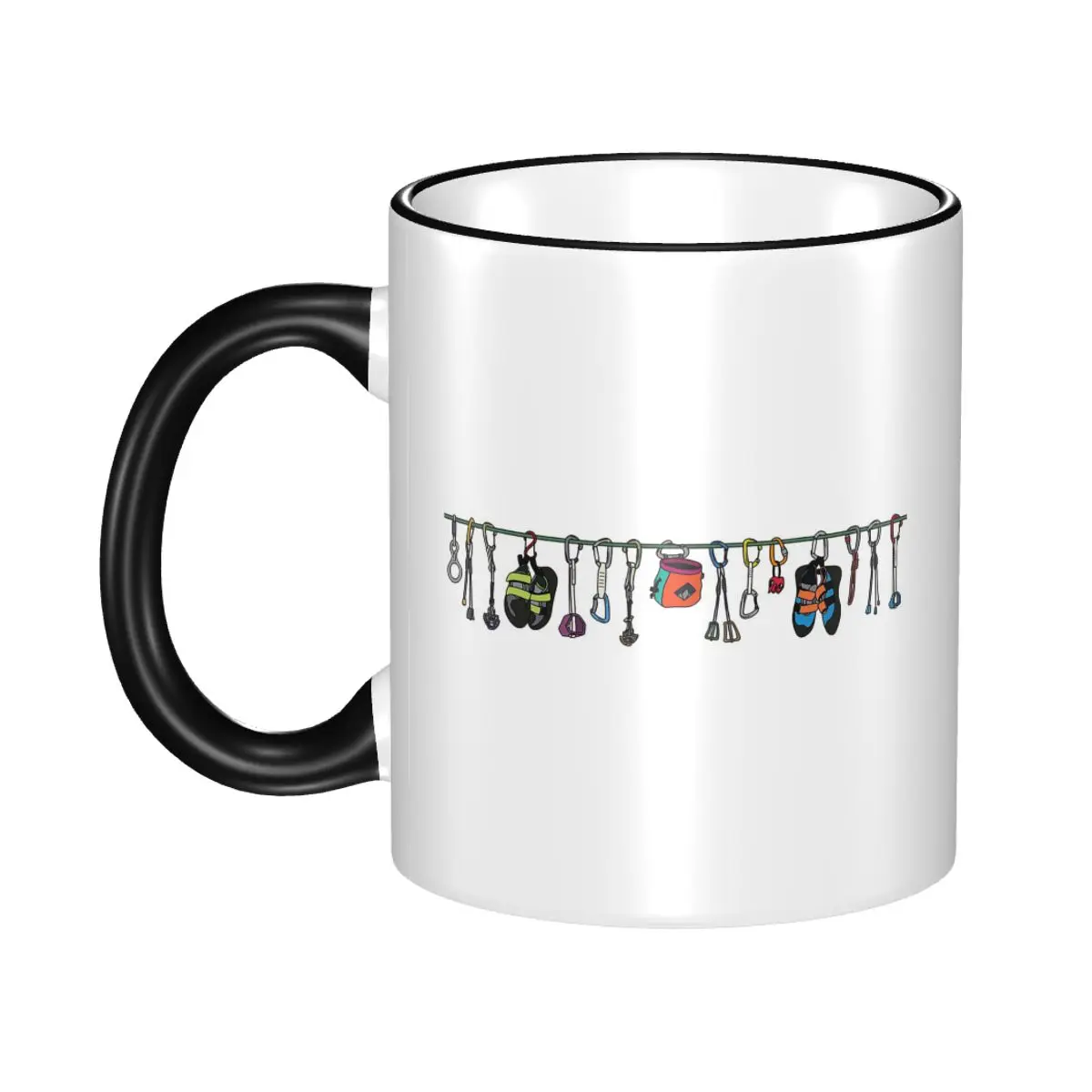 Climbing Gear On The Line Mug Funny Ceramic Coffee Cups Tea Mugs Milk Cup Drinkware Gift for Friends