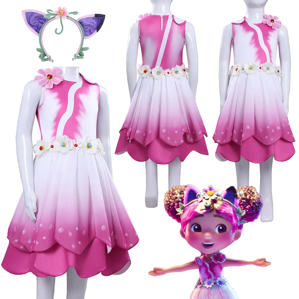 

Фантазия Габби, косплей, платье феи для девочек, 2025 год, мультяшный кукольный домик Габби Дисфраз, костюм от 6 до 14 лет, карнавальная ткань на Хэллоуин
