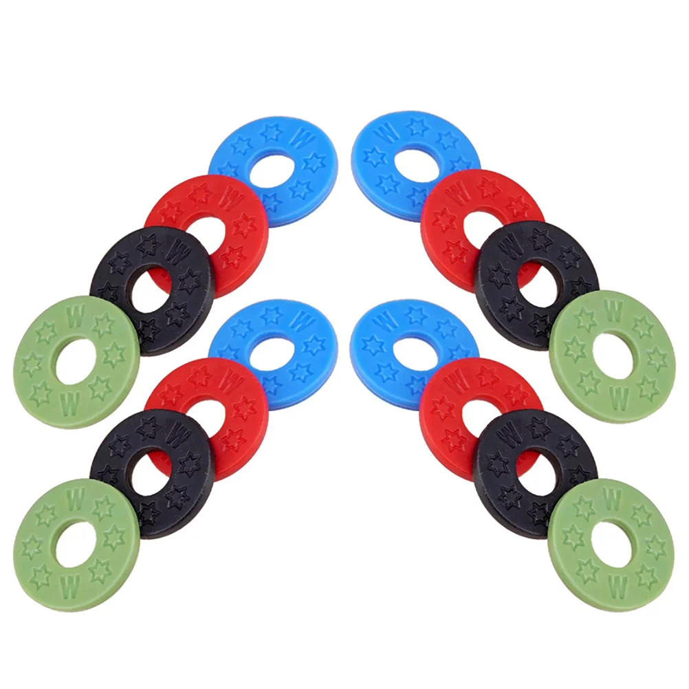 

16pcs Guitar Strap Locks Silicone Buckle Spacers Electric Classical Guitar Parts Accessories Anti Slip Pad Safety Protector