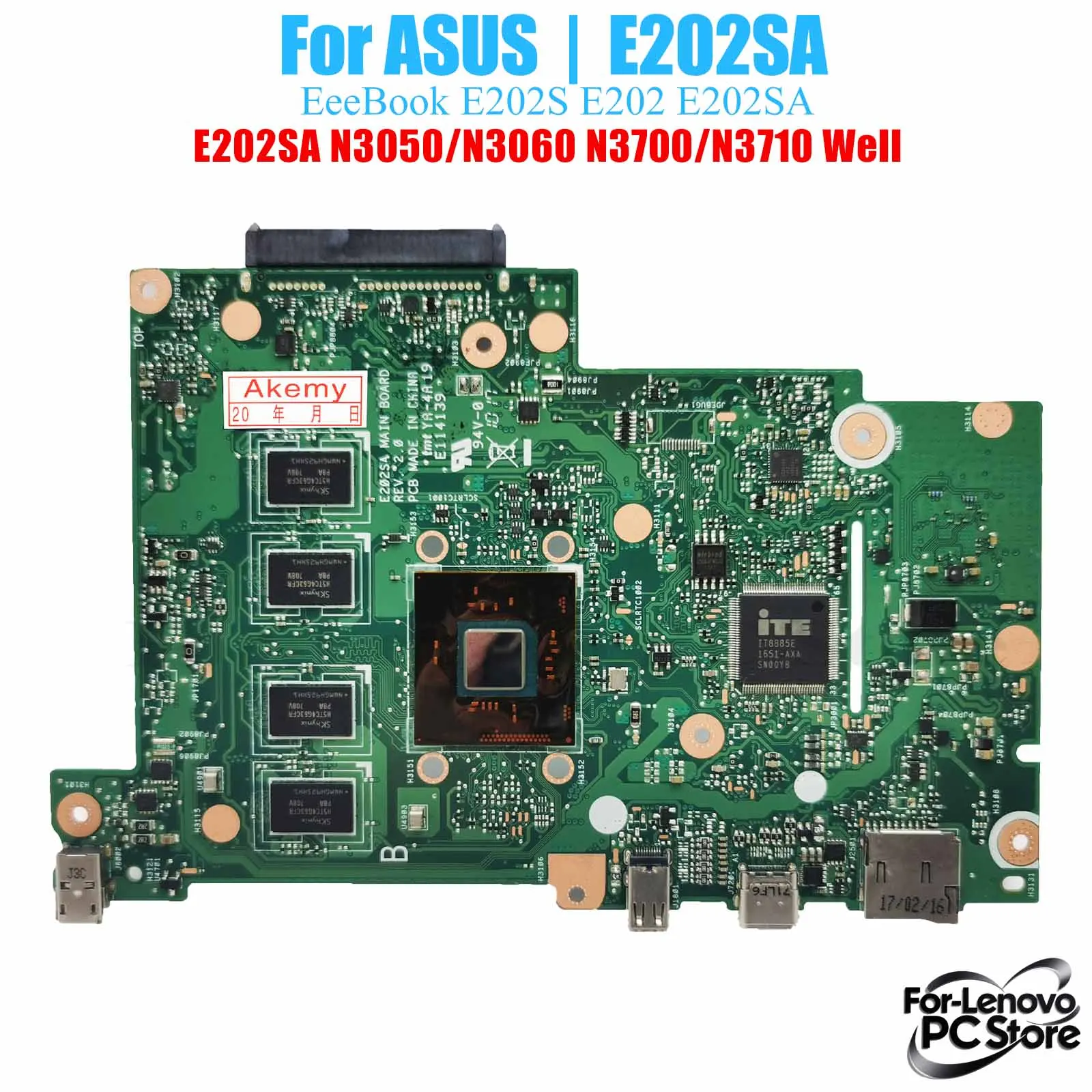 

E202SA для ASUS E202SA E202SA E202S E202, материнская плата для ноутбука, 100% протестированная материнская плата для ноутбука