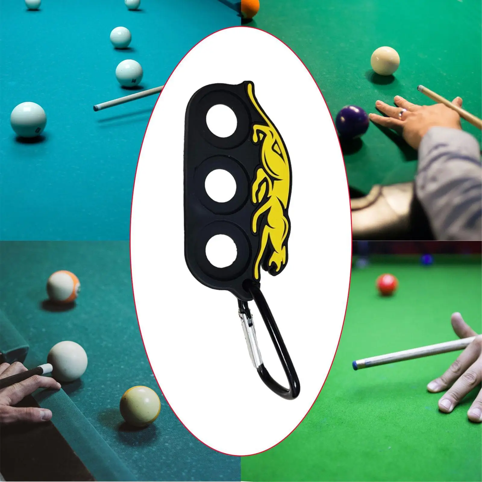 

Держатель для защиты ниток для бильярдного кия Держатель с 3 отверстиями Легко устанавливается Защитная стойка для хранения Чехол Контейнер Коробка Зажим Удерживающий инструмент