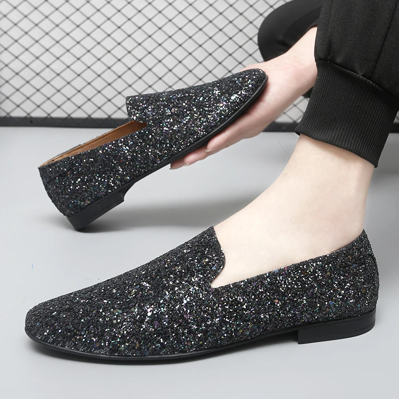 

Men's Leather Loafers Casual Slip-On Shoes for Men Comfortable Driving Moccasins with Soft Sole Lightweight Walking Shoes