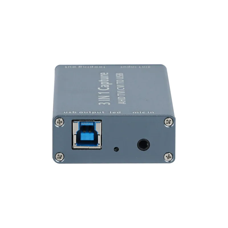 AHD video capture card, TVI CVI BNC port input to USB, 1080P analog high definition drive-free, support ring out