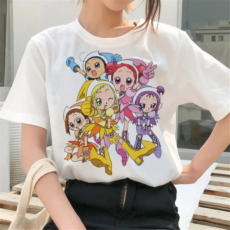 Magical Doremi Classic Women T Shirt Ojamajo Doremi Aiko Seno Anime Girls Graphic Tees O-neck Female Cartoon TShirt Femme