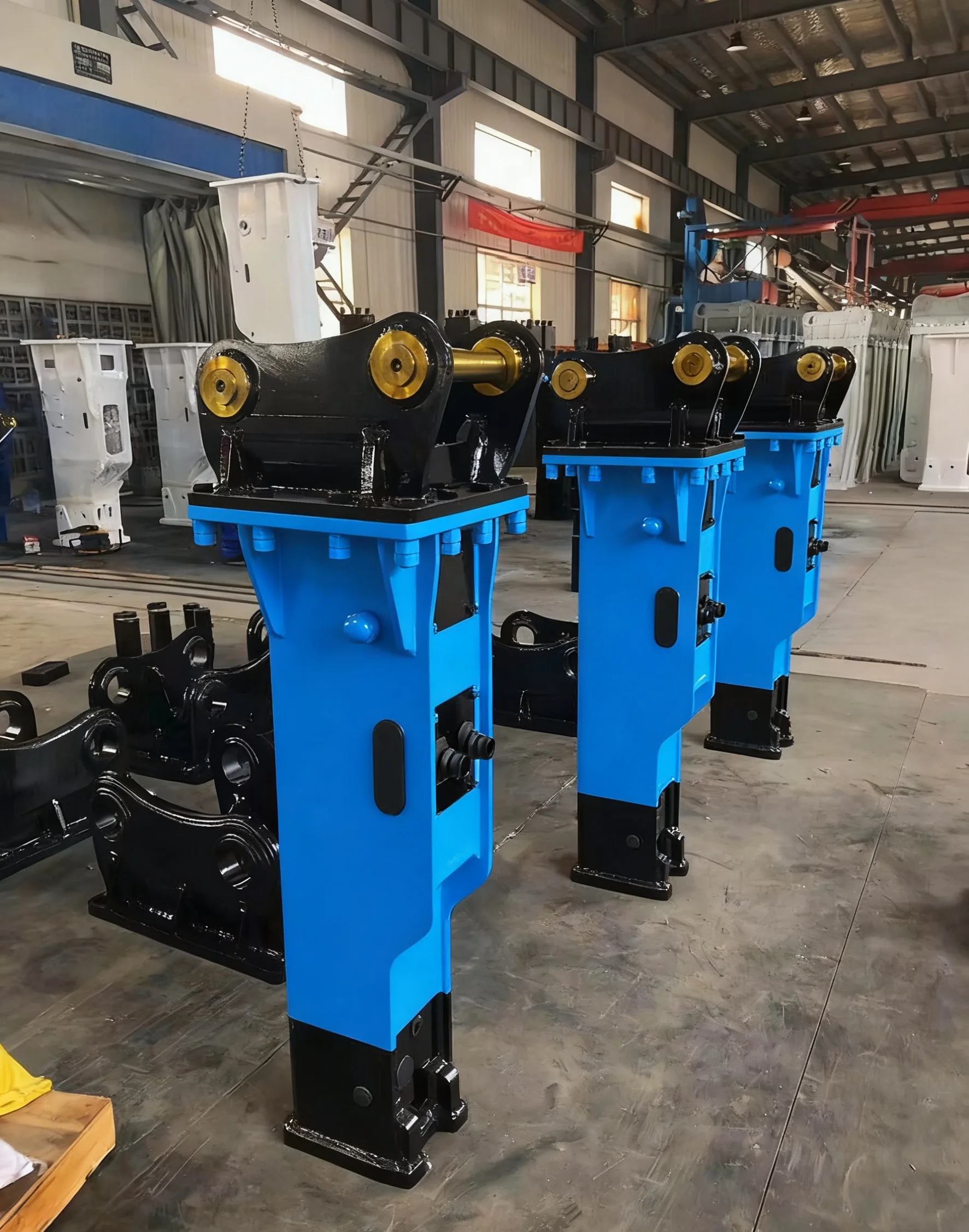 Escavatore Terna 53/68/75mm Scalpello Martello per pietra demolitore idraulico per la rimozione della base dell'attrezzatura per la distruzione dell'edificio