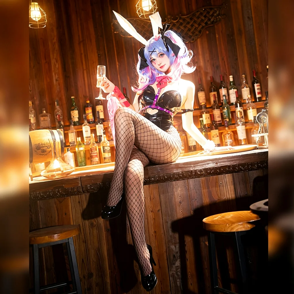 Rabbit Hole Miku Cosplay Costume - Anime Bunny Girl Roleplay Outfit Set for Halloween & Conventions
