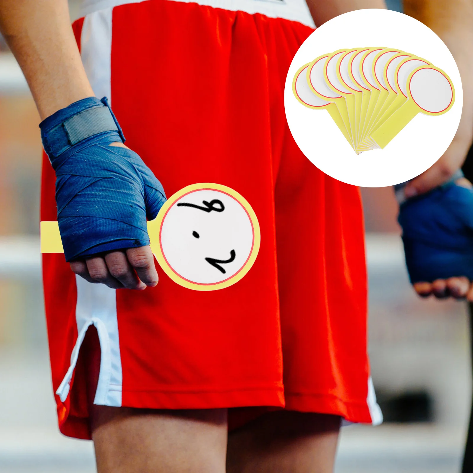 10Pcs Classroom Voting Paddles Handheld Dry Erase Whiteboards for Teachers Students Reusable Answer Boards Game Event Activity