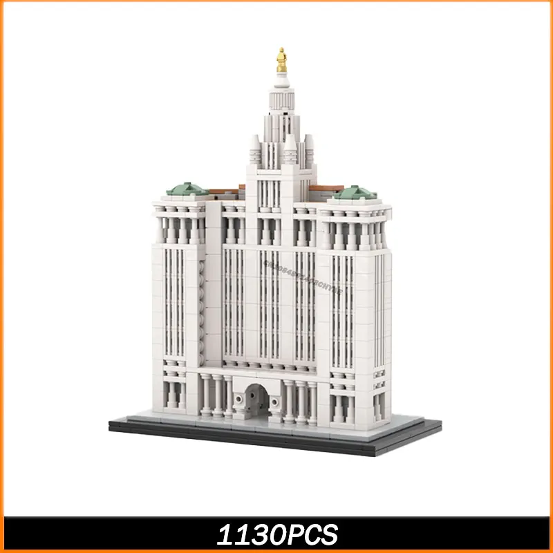 

1130Pcs Manhattan Municipal Building Building Block Assembly Model Brick City Beautiful Architecture Set Birthday Gifts for Boys