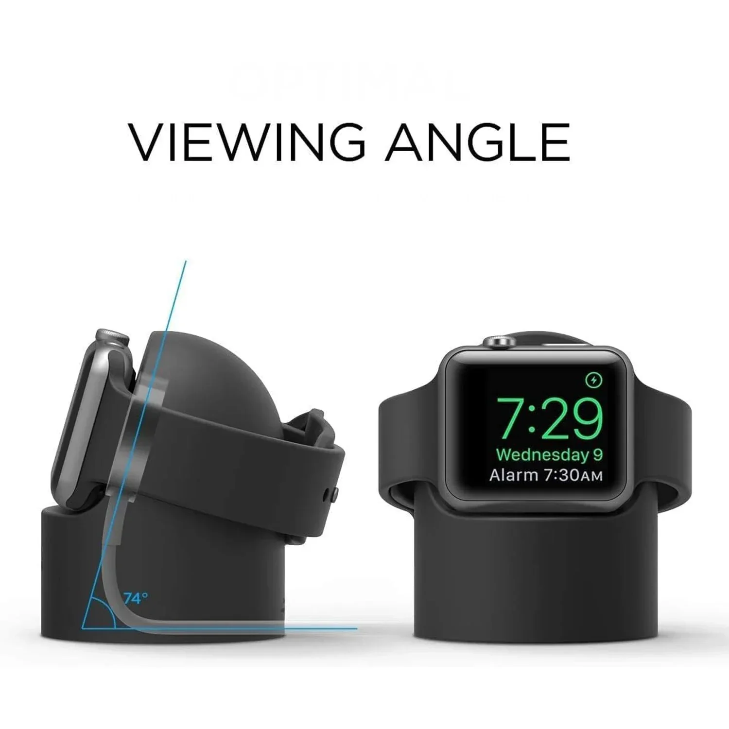 Durable Silicone Charger Stand for Apple Watch Ultra Series 11 10 9 8 7 6 SE  Dock for iWatch 49mm 46mm 45mm 44mm 42mm 41mm