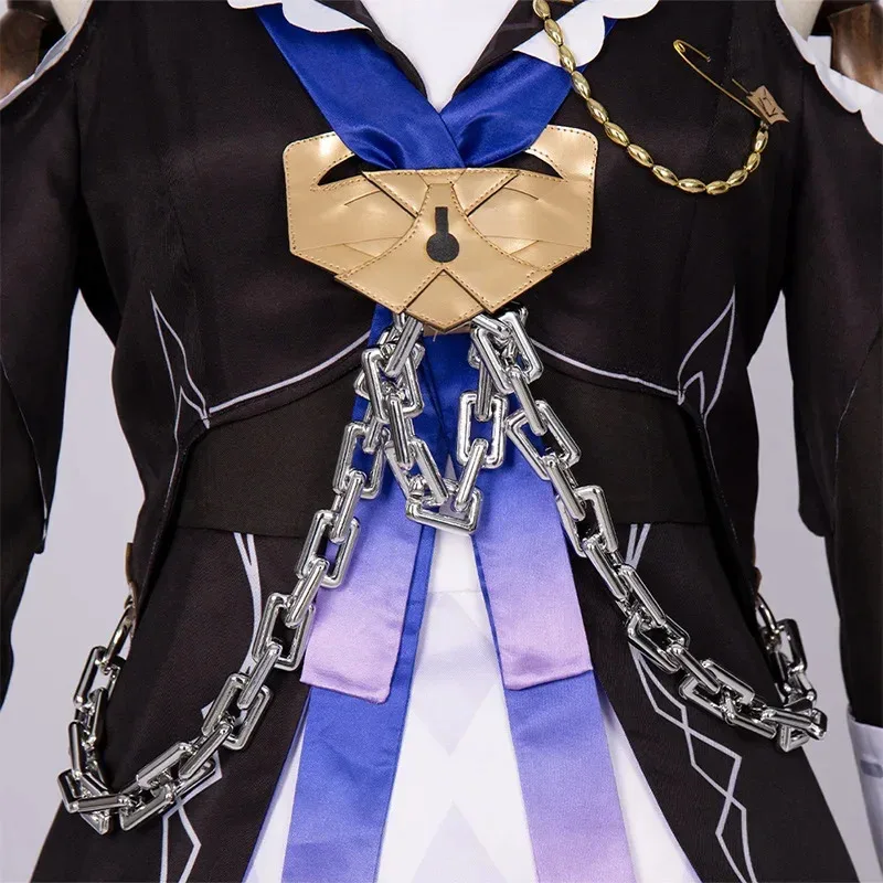 Sky02 أنيمي لعبة هونكاي: ستار السكك الحديدية هيرتا تأثيري حلي أنيقة جميلة لوليتا فستان موحد هالوين حفلة لعب الأدوار Clot88Li