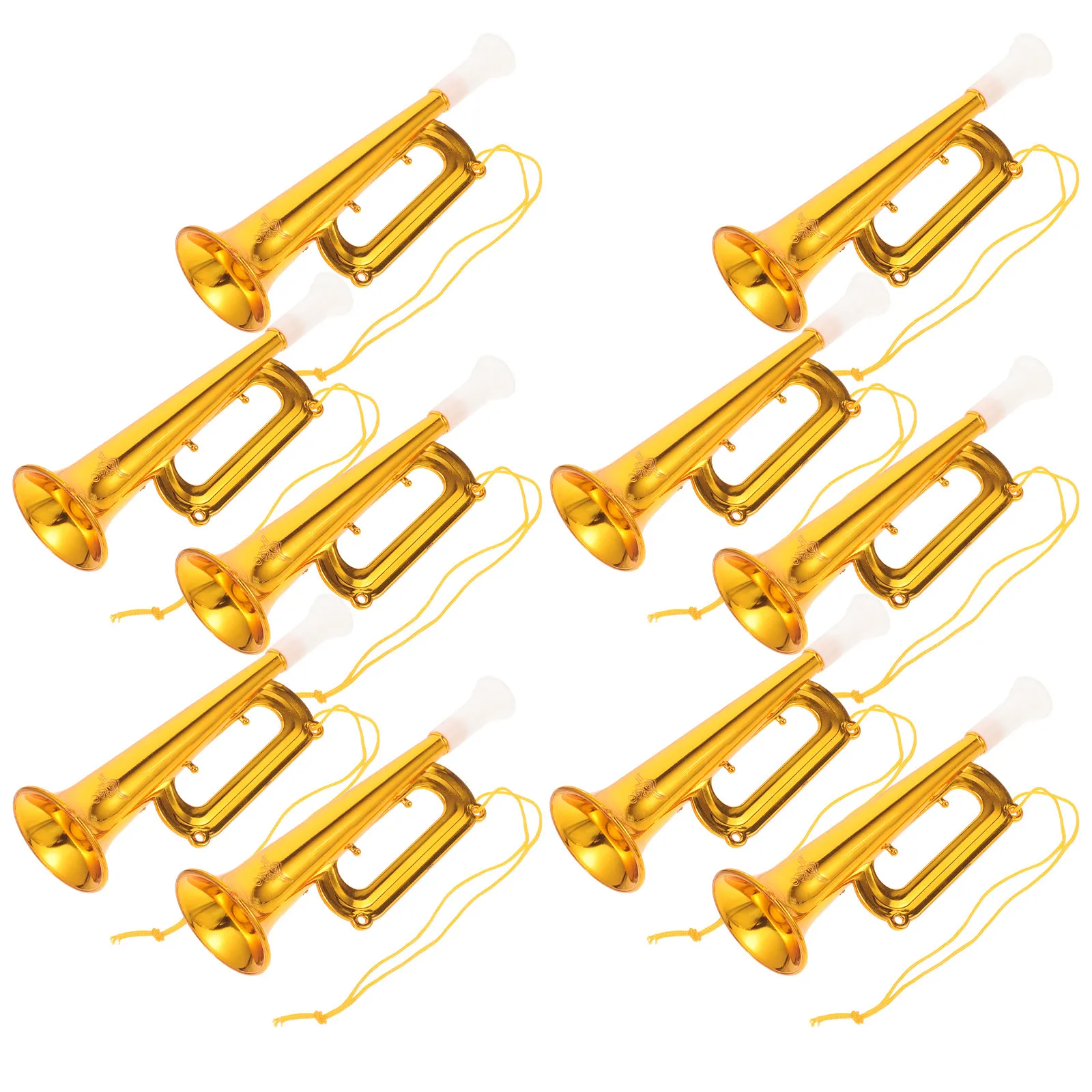 

10Pcs Colorful Cheering Trumpet High Quality ABS Kids Musical Instrument for Christmas New Year Concerts Outdoor Activities