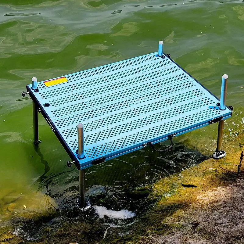 Hollow Fishing Platform 낚시좌대 Ultra Lightweight Portable 민물낚시좌대Wild Footrest Fishing Reservoir 민물좌대 Aluminum Alloy Folding 낚시 플랫폼