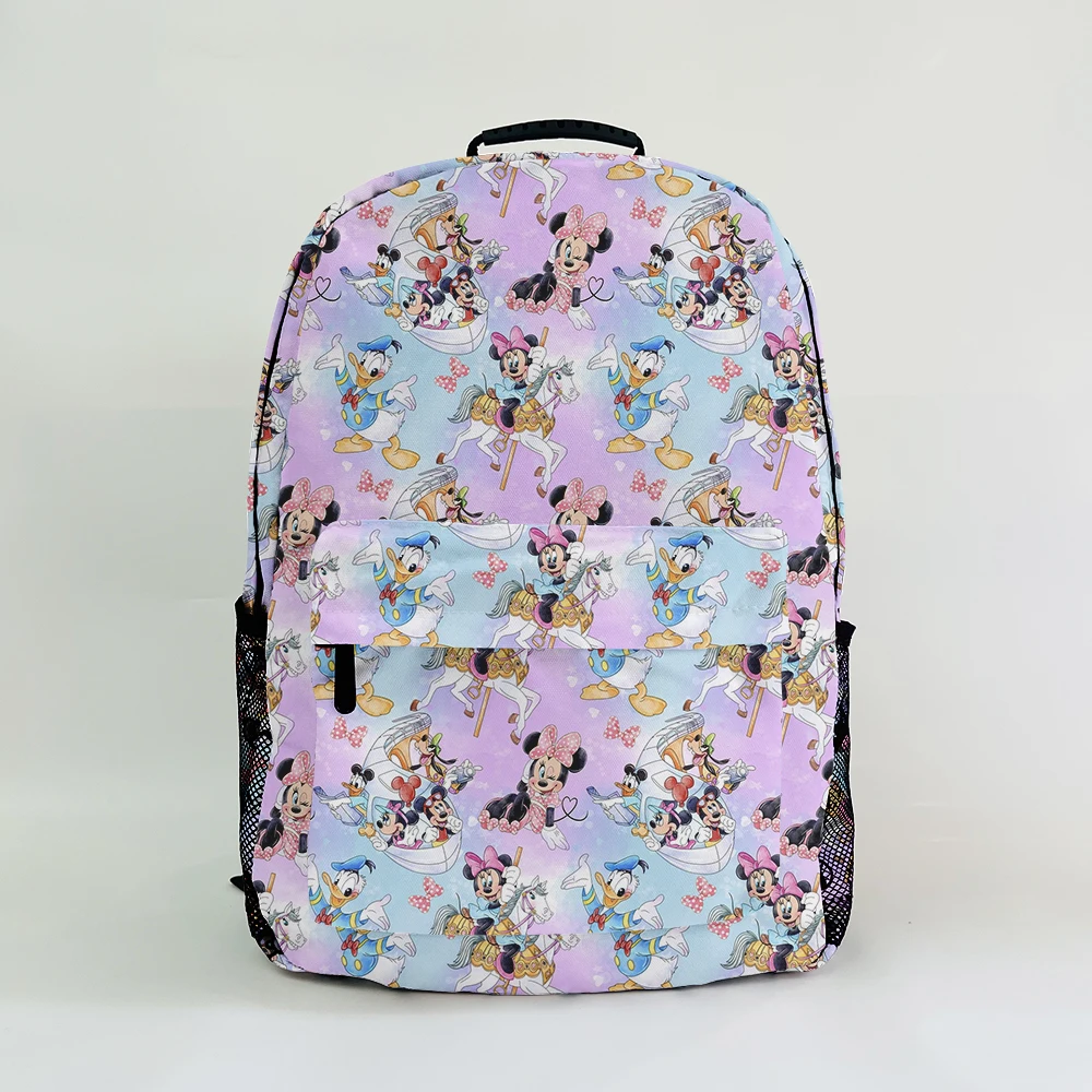 Disney Mickey Minnie B7170 Anime Customized Backpack Rucksacks Cartoon Bag Travel Knapsack Gift