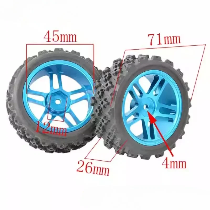 1/10 RC Racing Car Wheels Rally Tire & On Road Tires 12mm Hex dla Tamiya XV01 XV02 TA06 TT01 TT02 PTG2 144001   A959 HPI