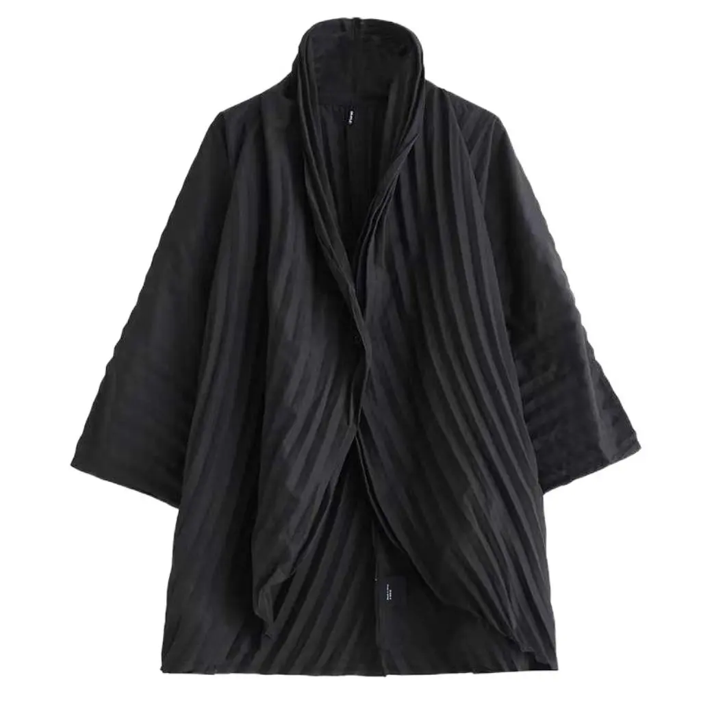 

Spring New plus Size Two-Piece Set Dark Wind Crumpled Loose Casual Shirt And Pants Ensemble for Women