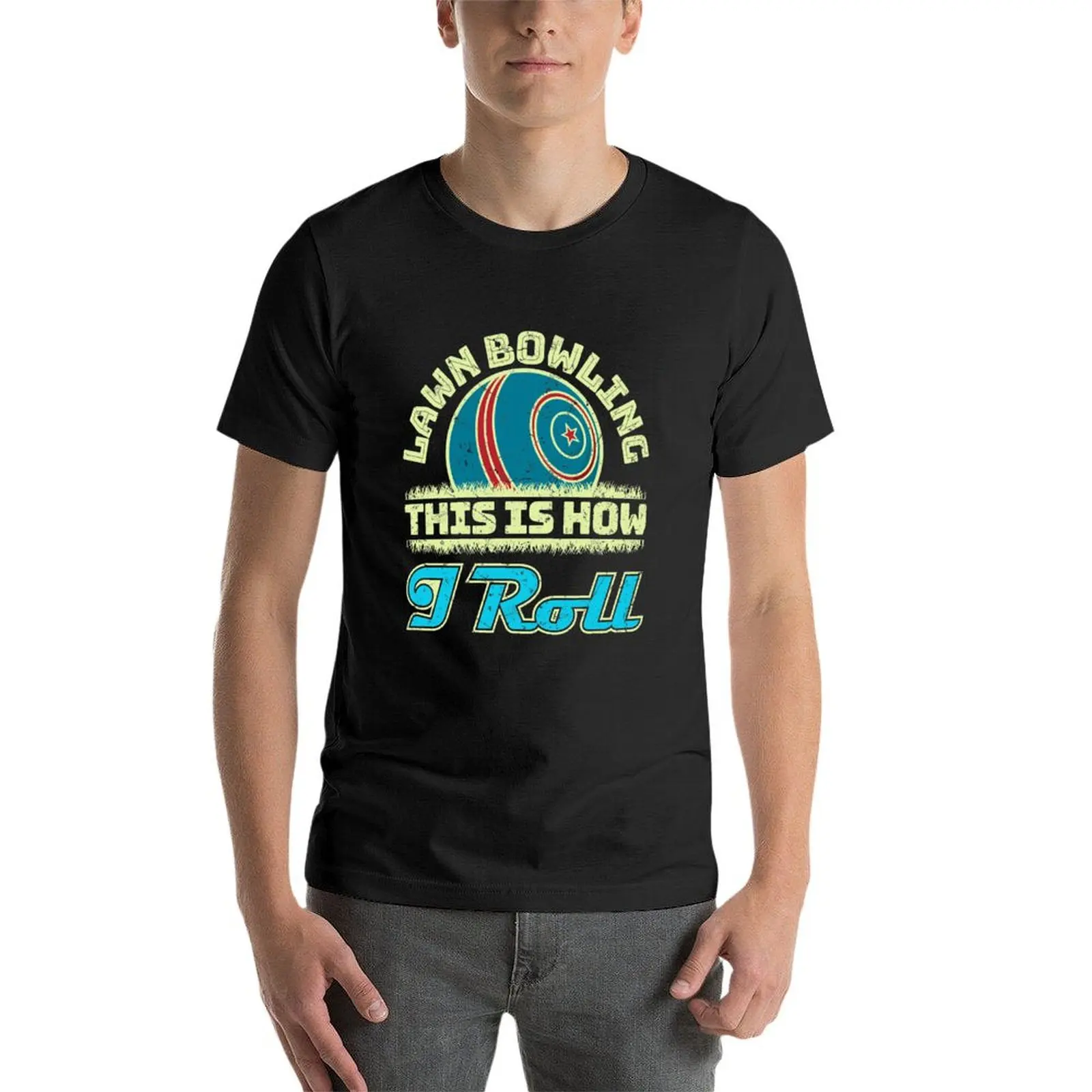 Gazon Bowling Cadeaus Dit Is Hoe Ik Verdrietig T-Shirt Sublieme Hippie Kleding Zwaargewichten Oversized Heren T-Shirts Roll