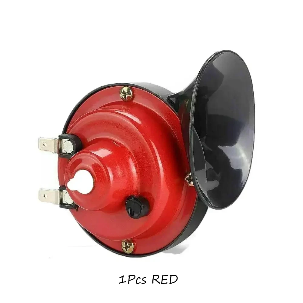 1/2 Stuks 12V Elektrische Luchthoorn 300dB Luide Slak Vrachtwagen Hoorn Gebruikt Voor Auto Motor Modificatie waarschuwing Geluid Accessoire