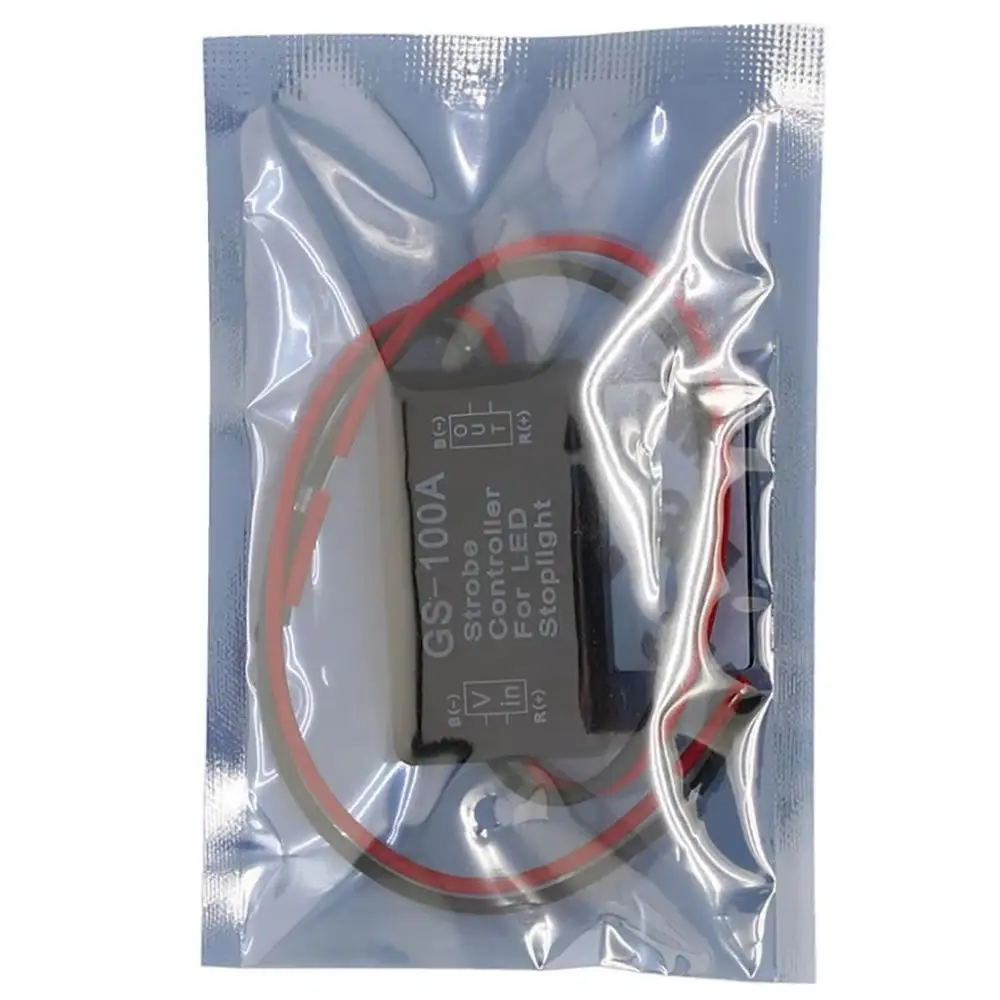 

1 шт. для транспортных средств, автомобильный светодиодный стоп-сигнал, сигнальная лампа 12-24 В, универсальный контроллер вспышки, стробоскоп GS-100A, новый модуль мигалки