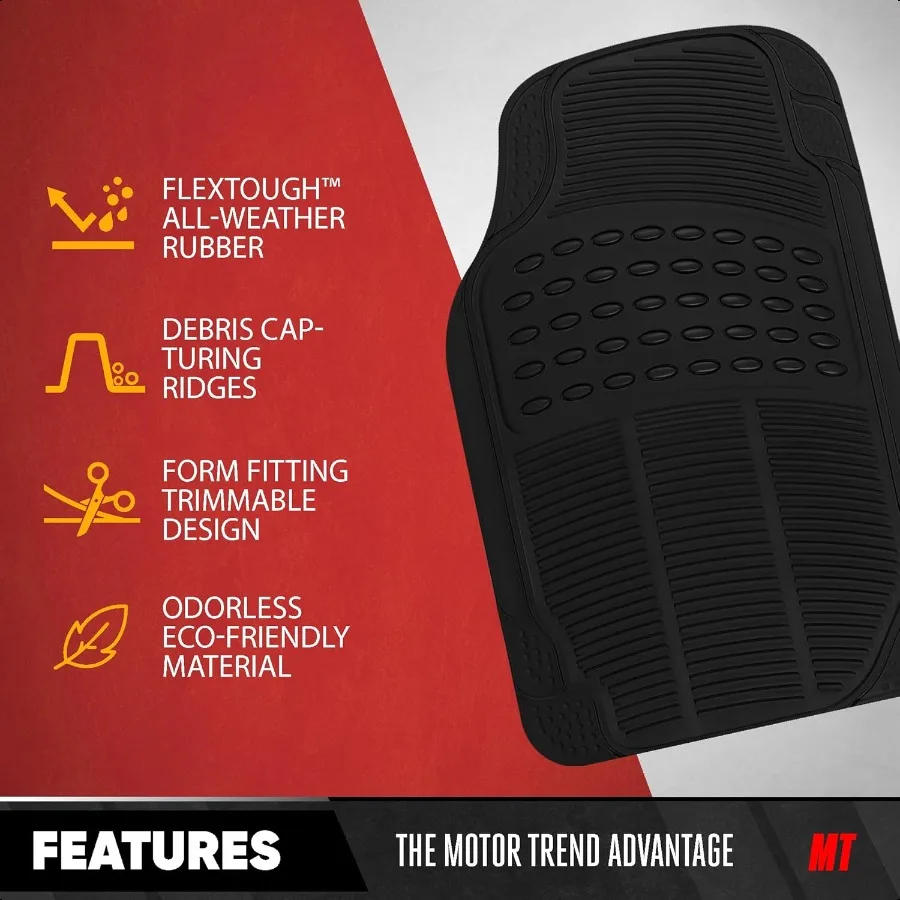 3Row ProLiner الأصلي الثقيلة 4 قطعة الحصير المطاطية الأمامية والخلفية لسيارة SUV فان يناسب مركبات الصف الثالث جميع الأحوال الجوية #5