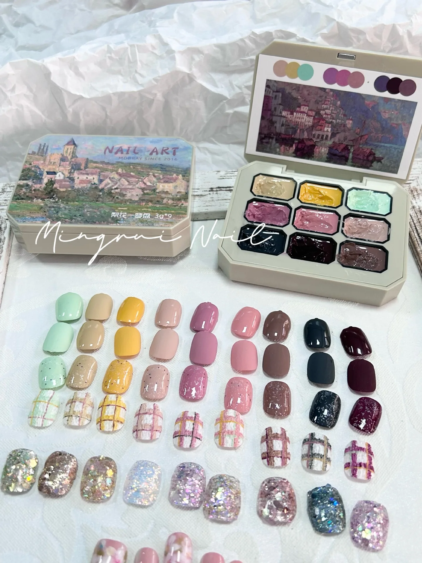9 Farben feste Nagelgel-Palette Soak Off UV/LED Nagellack Lack Salon Gel Maniküre Lack Jelly Salon Gel Semi Permanent Hybrid – Detail 1