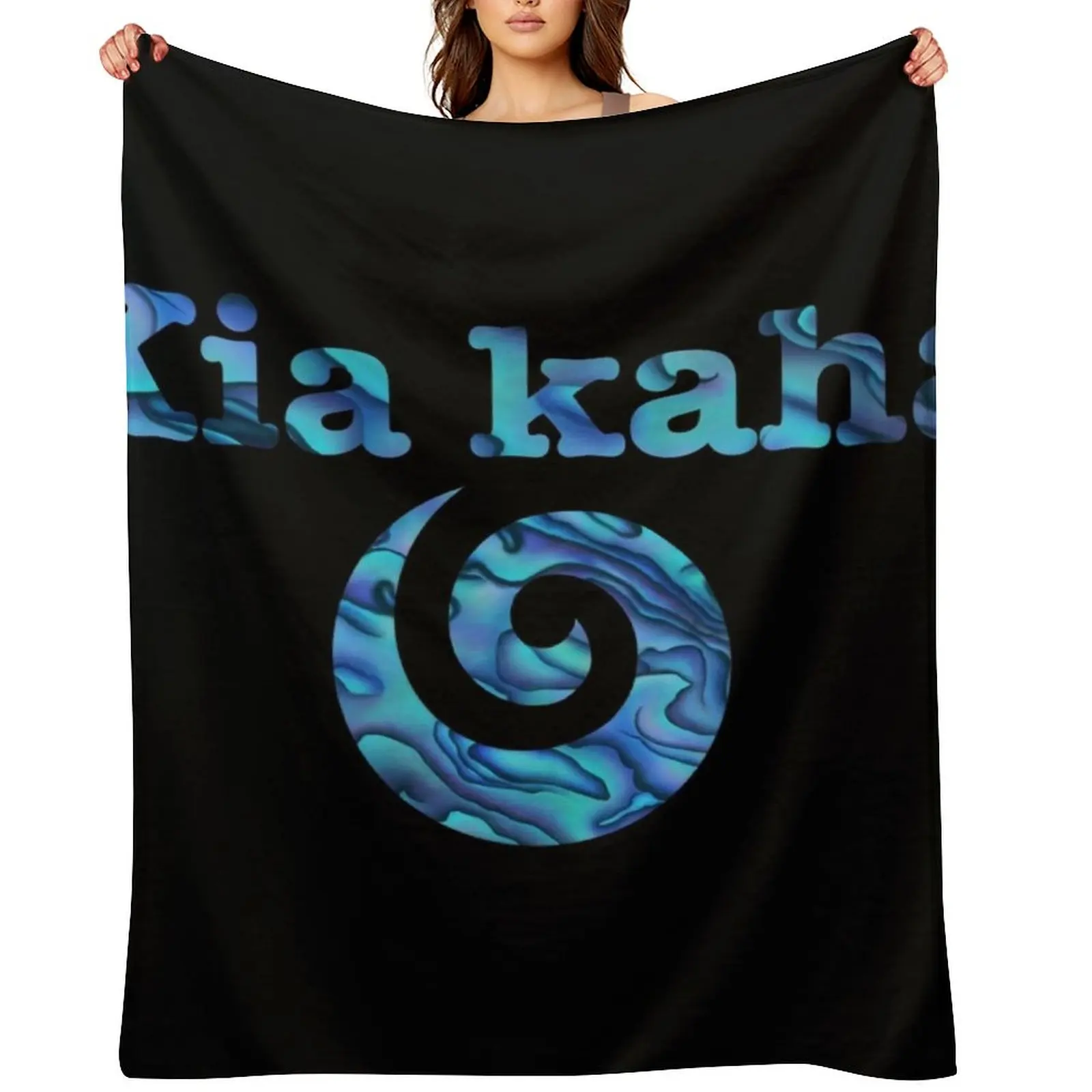 

Kia kaha koru Throw Blanket For Sofa Thin Designers Cute Plaid Sofa Quilt Blankets