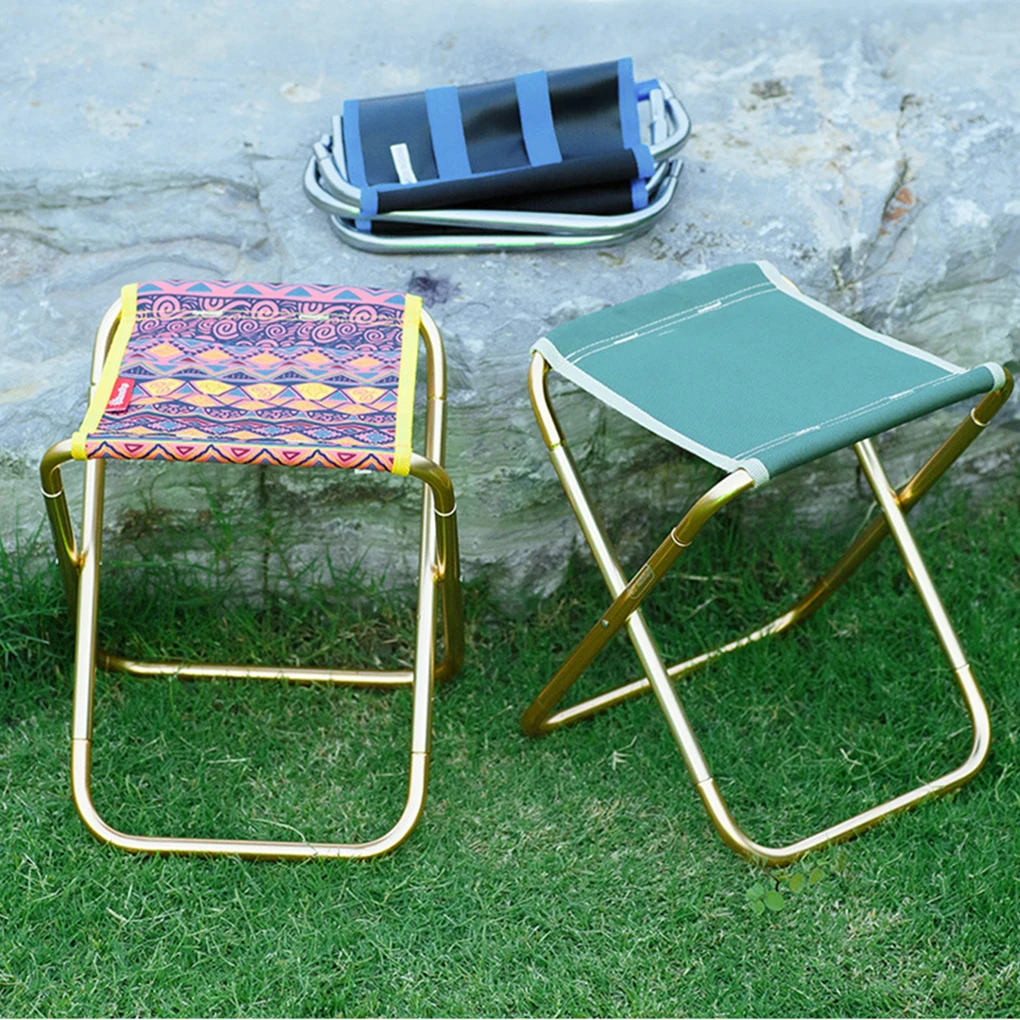 Outdoor Fishing Picnicking Camping Folding Chair Portable Foldable Lightweight Oxford Cloth Stool