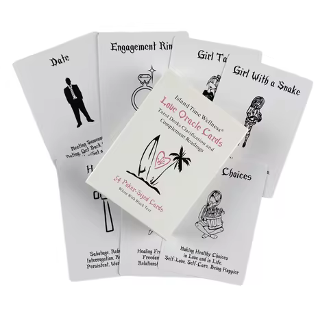 White Island Time Love Oracle Cards Tarot Divination Deck English Vision Edition Board Playing Game For Party