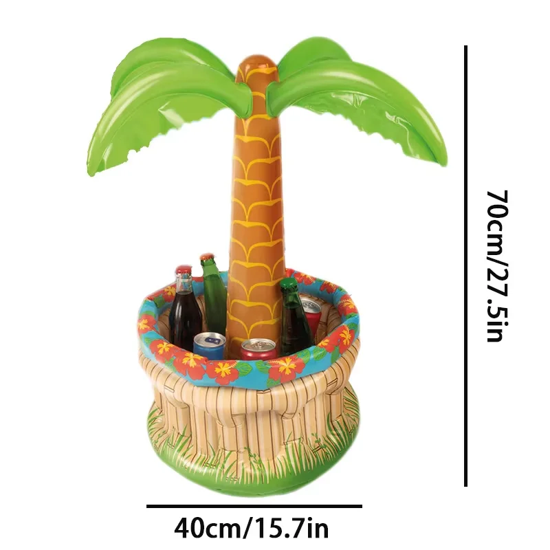 PVC Aufblasbare Wasser Bar Eis Eimer Pool Party Getränke Tablett Poröse Getränke Kühlung Tasse Halter