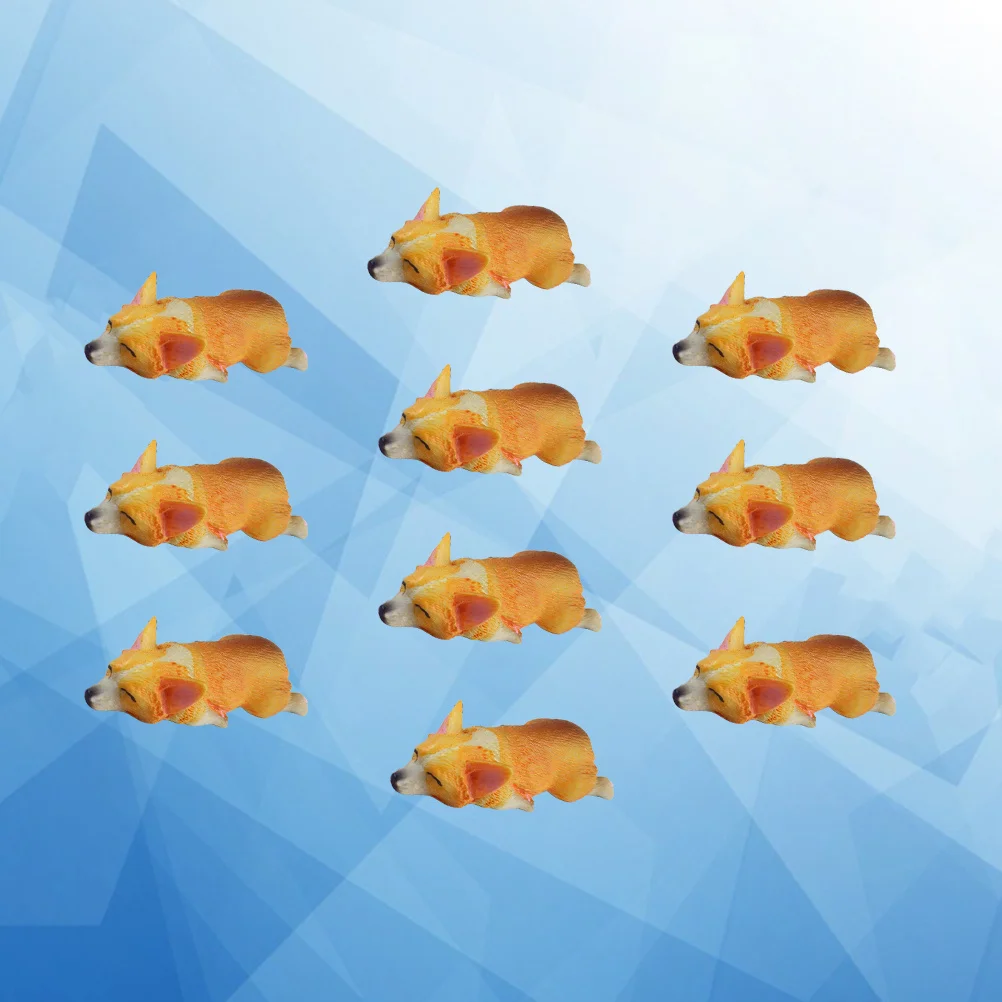 

10Pcs Simulation Dog Phone Shell Ornaments Resin DIY Decorative Accessories Lightweight Microlandscape Sticker Fridge