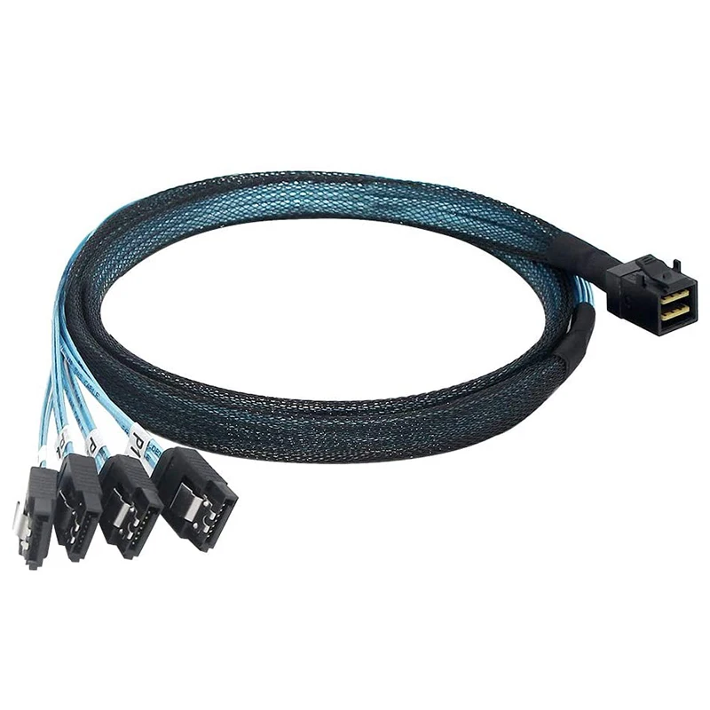 

Internal Mini SAS To SATA Cable, SFF-8643 For Raid Controller Hard Drive