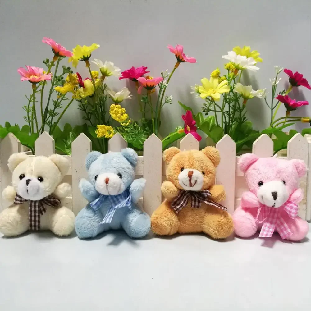 

2023 Hot Plush Bear Pendant Cute Mini Bear Doll Stuffed Soft Keychain Pendant Toy Pp Cotton 5.5cm