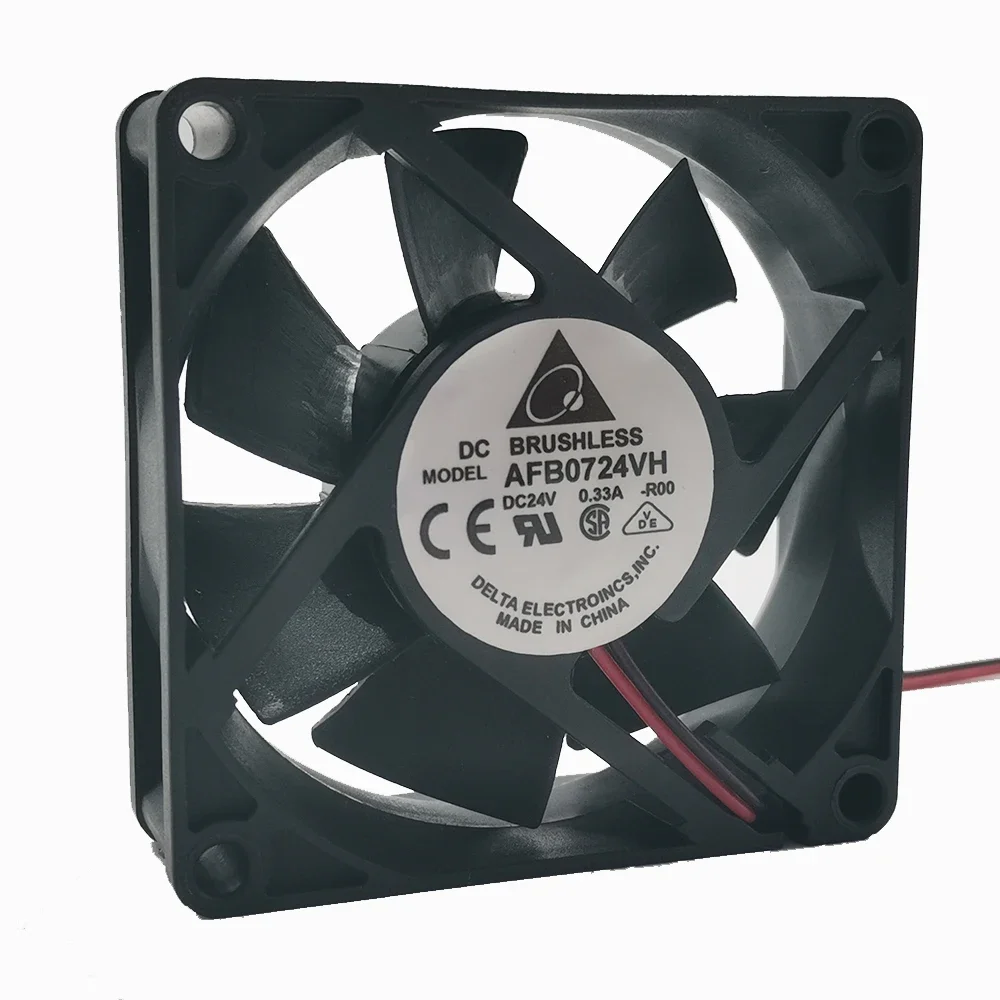 New and original Delta AFB0724VH 7025 DC24V 0.33a 7cm 70*70*25MM frequency converter double ball cooling fan