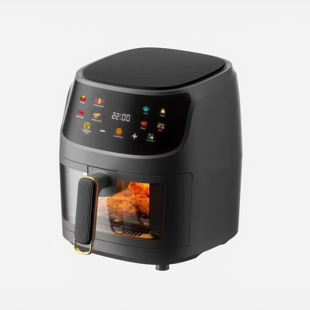 8L 2400W 2023 Smart silver crest Touch Screen Pink Custom Oil Free Electric Deep Fryer Hot silver crest Air Fryer