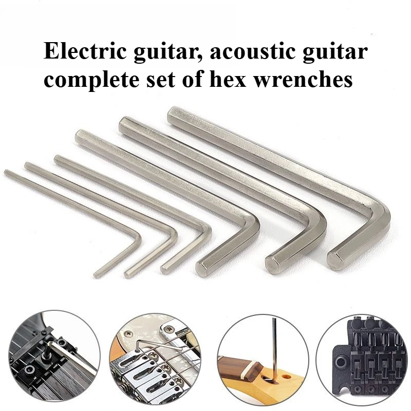 

Electric guitar wrench, hex key wrench for adjusting the height of bass bridges, musical instrument repair tools