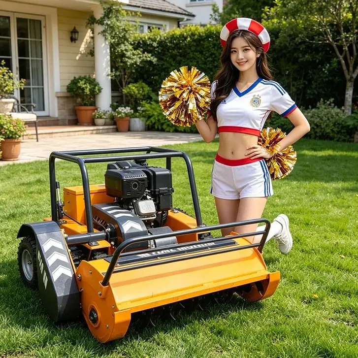 Customized Professional Supply Powered Self Propelled Lawn Mower Remote Control Lawn Mower Wear Proof For Mountain Orchard Lawn