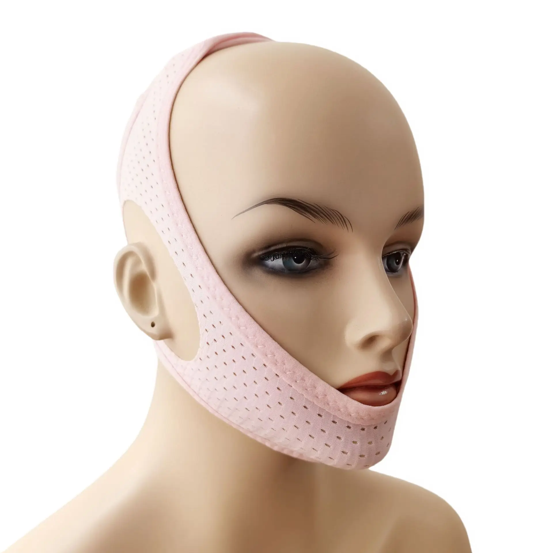 Mesh V-face with breathable sleeping mask, anti breathing and mouth opening breathing correction mask