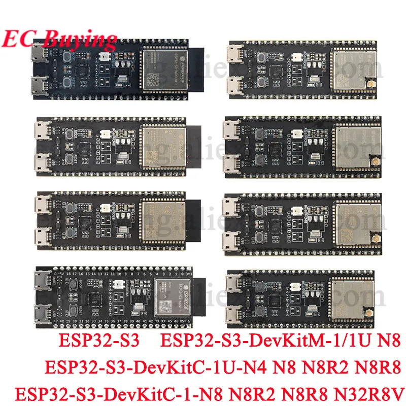 ESP32-S3-DevKitC-1 -1U N4 N8 N8R2 N8R8 Development Board ESP32 ESP32-S3 DevKitM-1 ESP32-S3-WROOM-1 N8R2 N8 WiFi Wireless Module