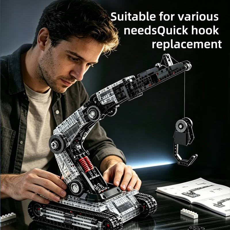 Technical 1337Pcs Science Fiction Programming Robotic Arm Building Blocks High Tech Engineering Car Bricks Toys Kids Adult Gift view 2