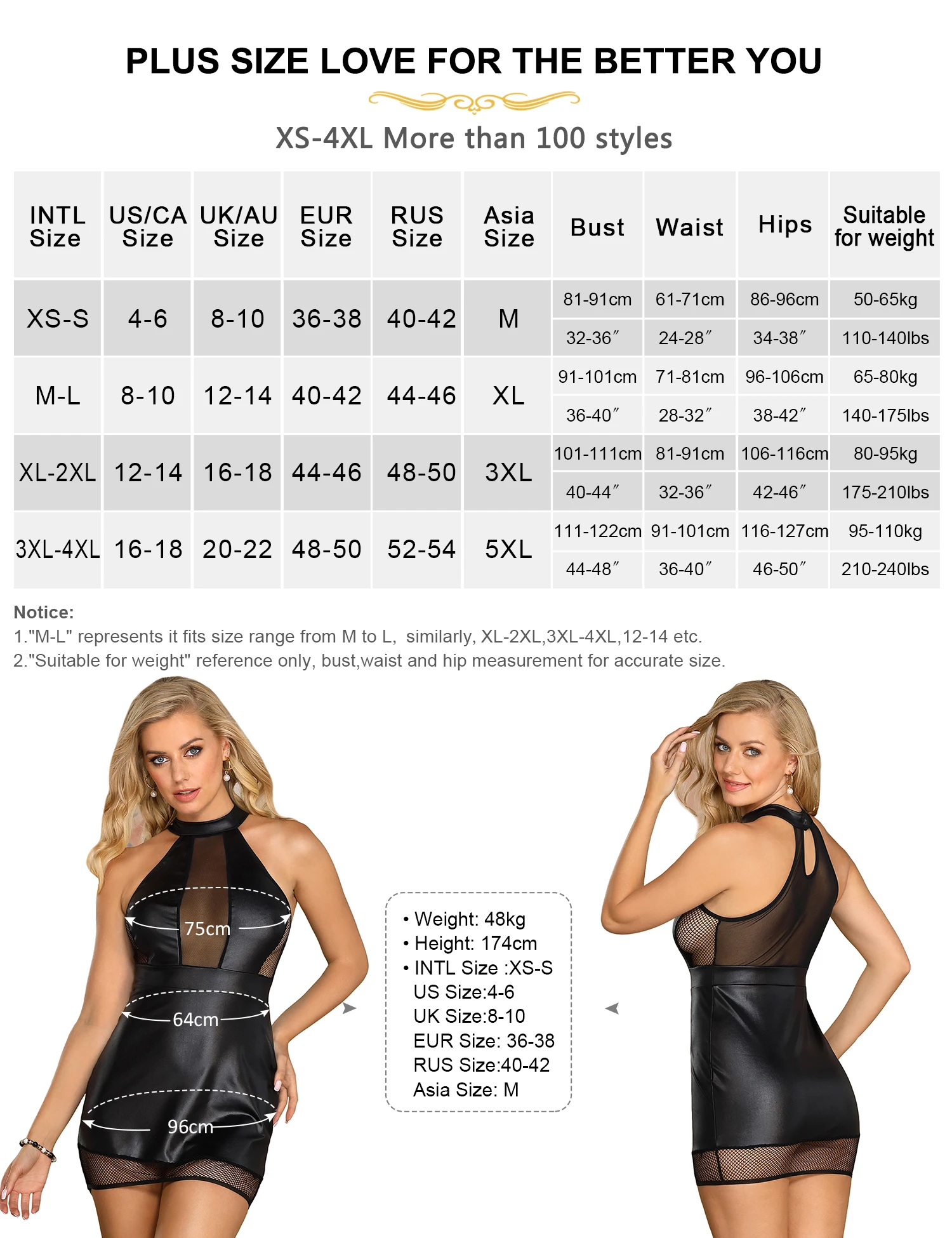 Ohyeahlady Women Nightgowns Halter Leather Sexy Babydoll Lingerie Lady Plus Size 5XL Black Lace See Through Mesh Nightclub Dress