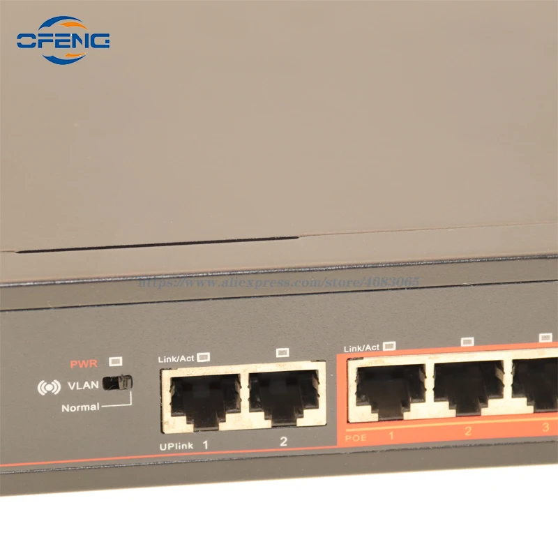 Imagem -02 - Ethernet Switch Poe 10 ou 18 Portas Gigabit 100 ou 1000m Rede de Fibra para Wi-fi Router ip Câmera ap sem Fio