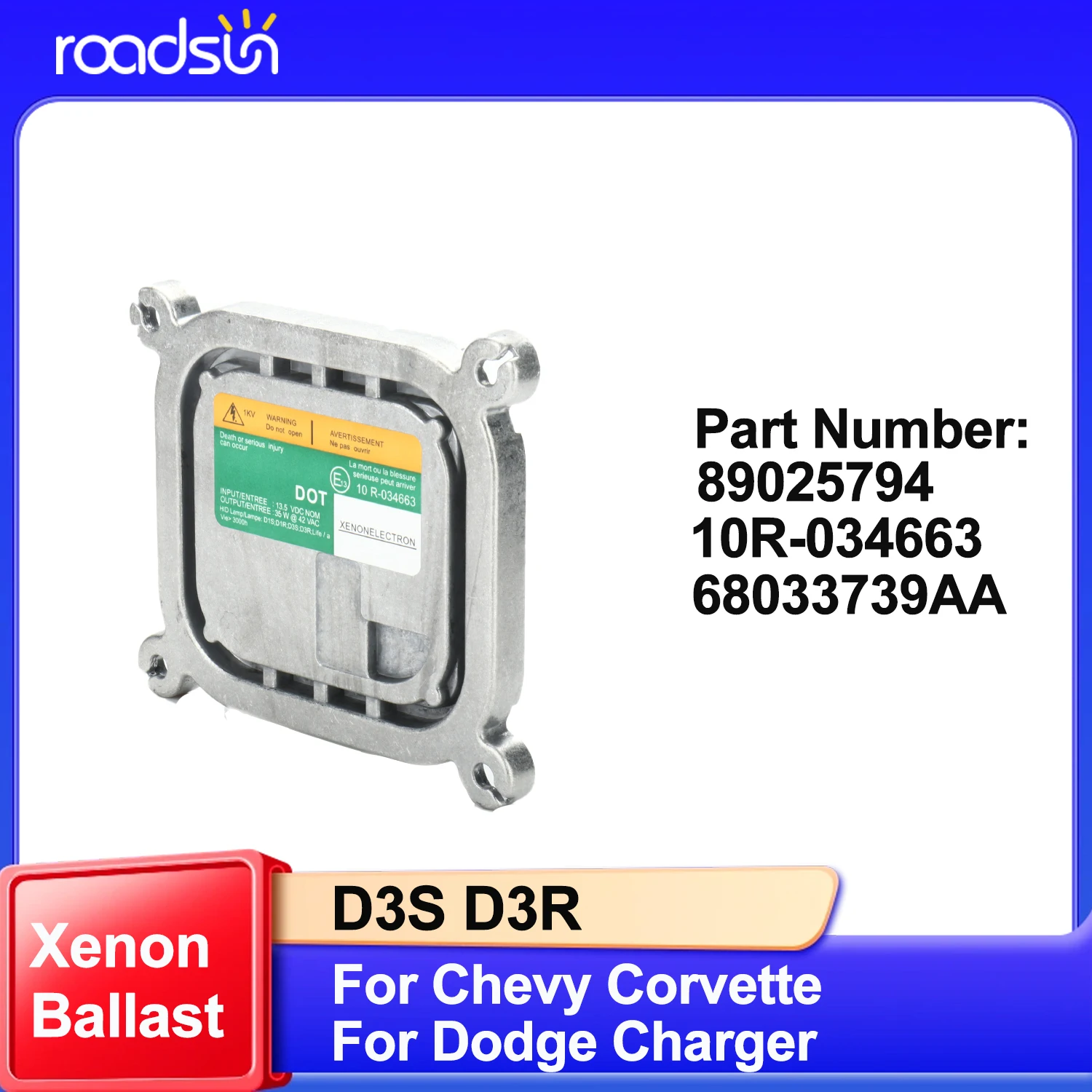 89025794 10R-034663 D3S NEUES Xenon-Scheinwerfer-Vorschaltgerät Lichtmodul für Dodge Charger Challenger für Cadillac Escalade