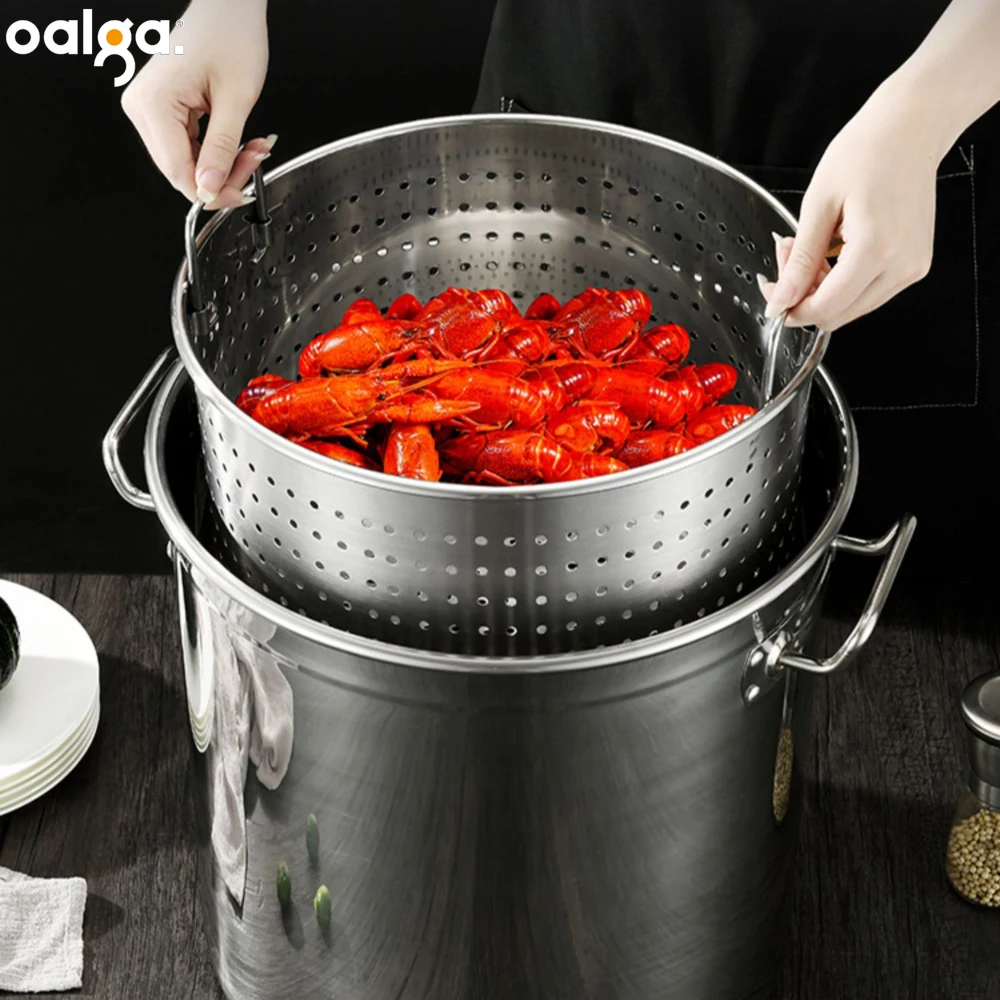 

304 Stainless Steel Leaky Barrel Commercial Bucket Household Soup Barrel Disinfection Bucket Kitchenware Large Capacity Bucket