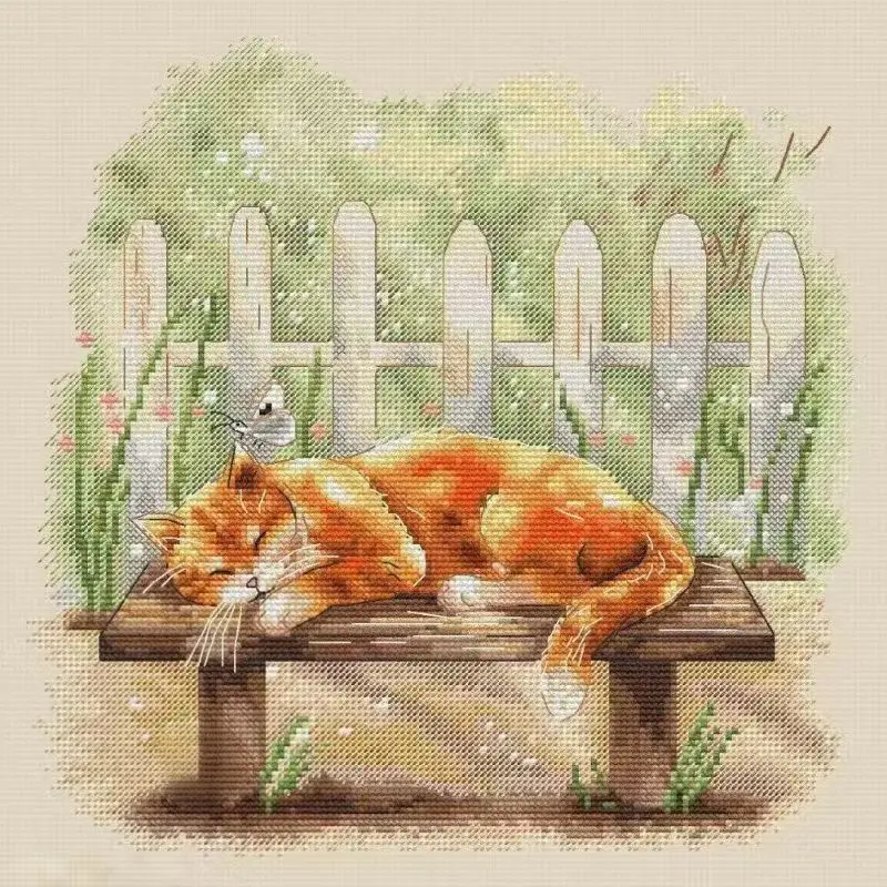 16054A Cross Stitch ONLY FLOSS NO FABRIC NOT Cross-stitch Kit Embroidery Needlework WITHOUT Fabric Homfun Painting Crossing