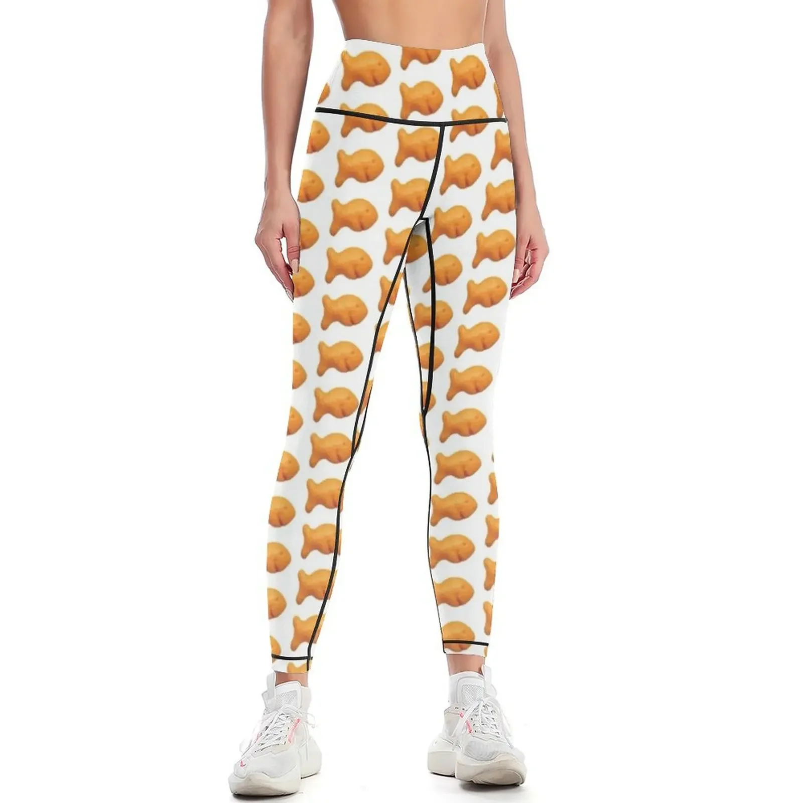

Goldfish Cracker Leggings Leginsy push up Training pants Legging sport joggers for Womens Leggings